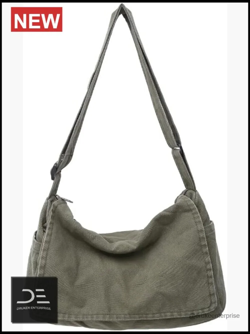 Canvas Messenger Bag Crossbody Shoulder Satchel Hobo